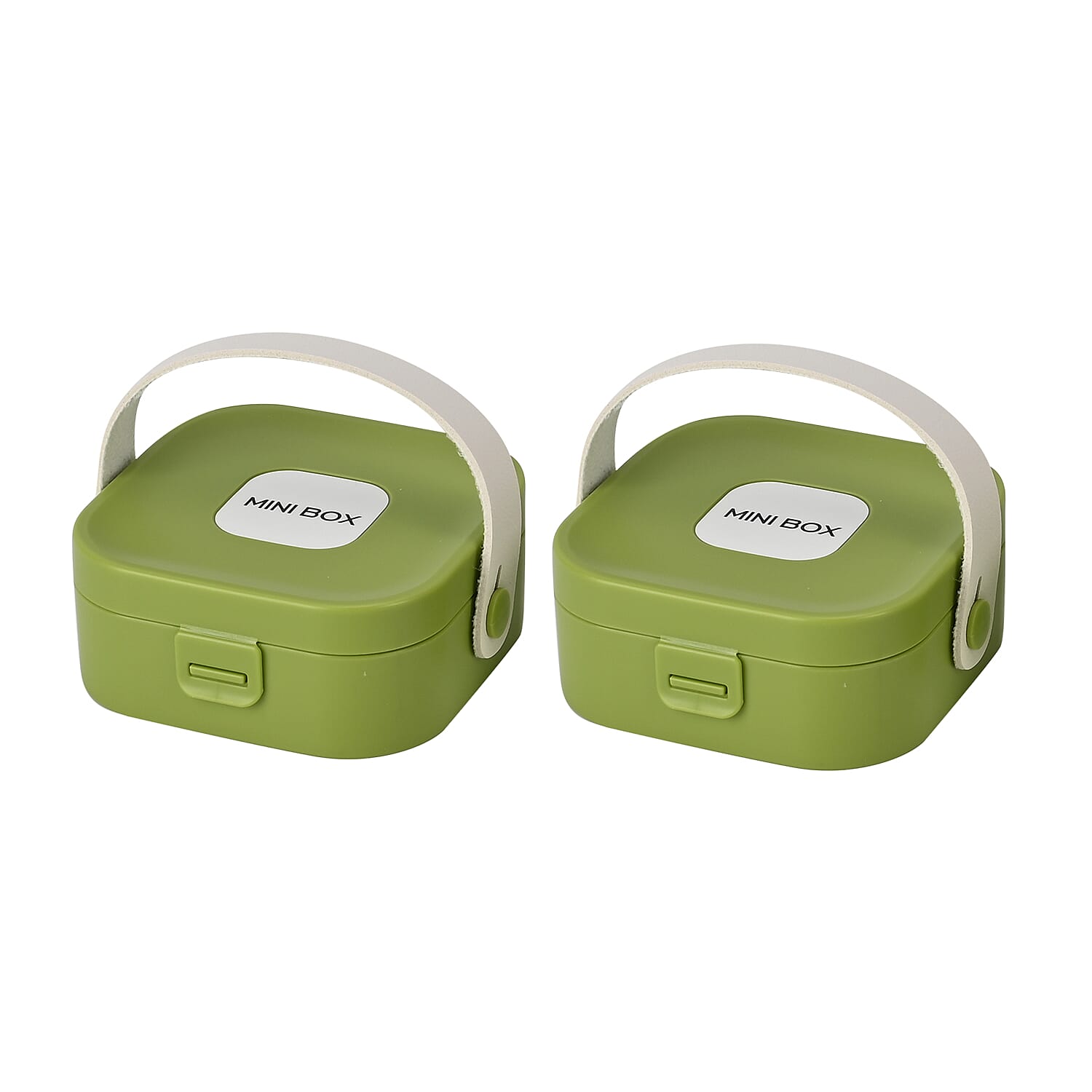 Set of 2 - Solid Jewellery Box - Green