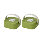 Set of 2 - Solid Jewellery Box - Green