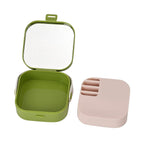 Set of 2 - Solid Jewellery Box - Green