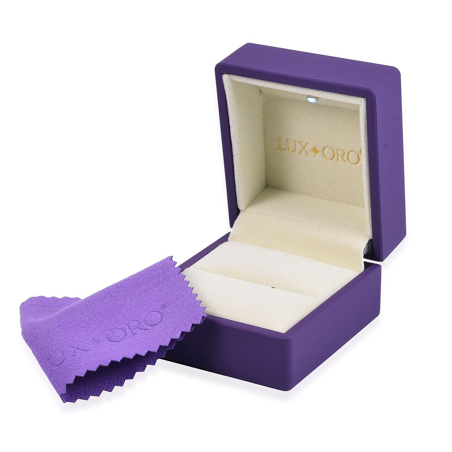 LUXORO LED Spray Painted Jewelry Ring Box (Size 6x6x5 CM) - Purple