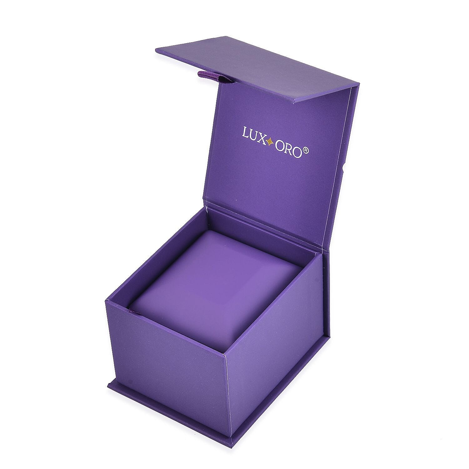 LUXORO LED Spray Painted Jewelry Ring Box (Size 6x6x5 CM) - Purple