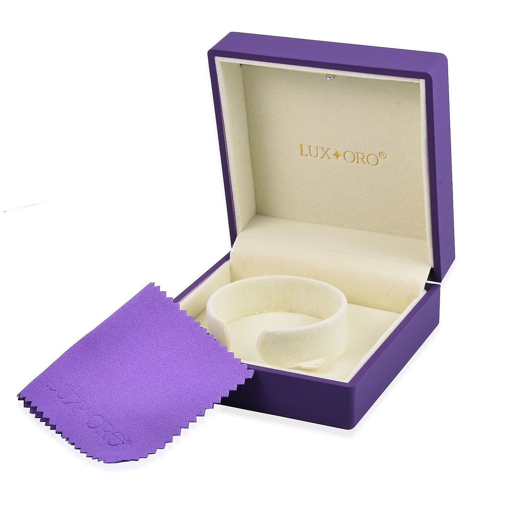 LUXORO LED Spray Painted Jewelry Bangle Box (Size 10x10x5 CM) - Purple