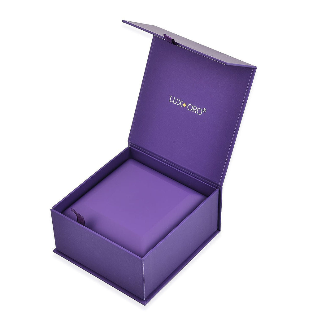 LUXORO LED Spray Painted Jewelry Bangle Box (Size 10x10x5 CM) - Purple