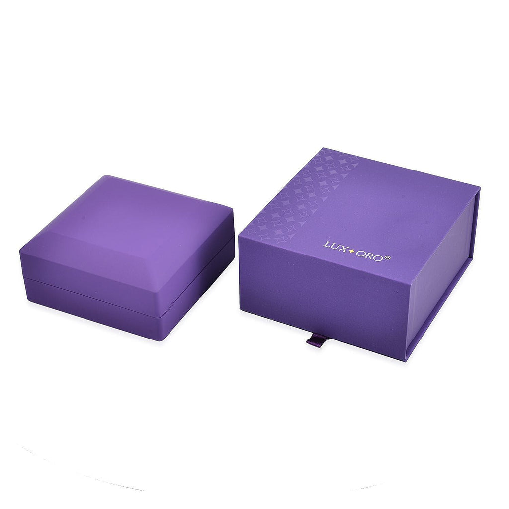 LUXORO LED Spray Painted Jewelry Bangle Box (Size 10x10x5 CM) - Purple