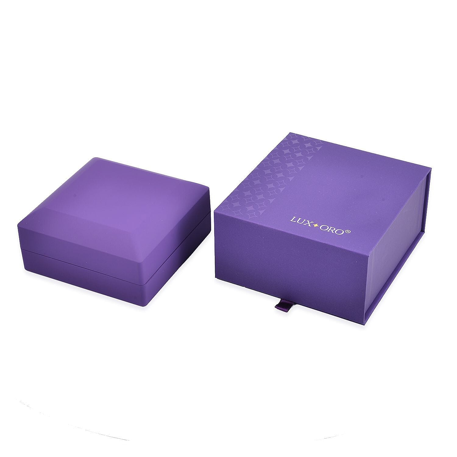 LUXORO LED Spray Painted Jewelry Bangle Box (Size 10x10x5 CM) - Purple