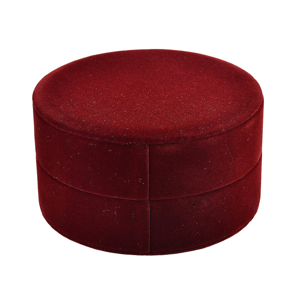 Christmas Dark Red Velvet Solid Bracelet Box