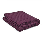 Luxurious Seersucker Quilted Comforter (Size 228X240 Cm) - Red Wine