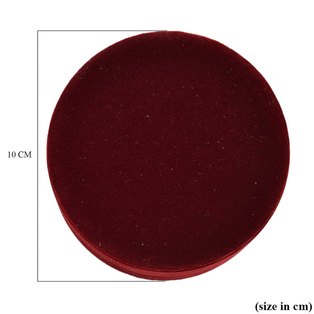 Christmas Dark Red Velvet Solid Pendant Box