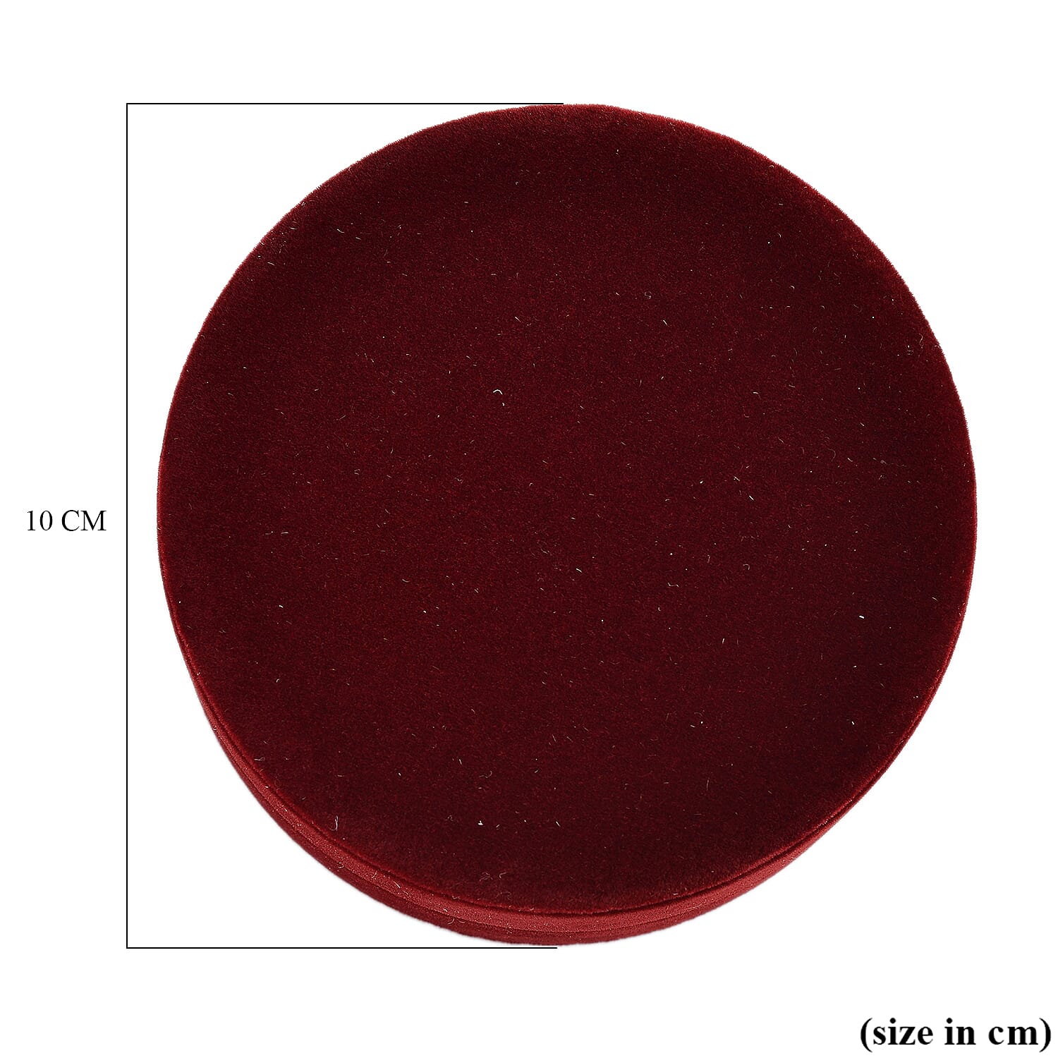 Christmas Dark Red Velvet Solid Pendant Box
