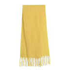 Super Soft Tassel Scarf (198 x 40cm) - Yellow