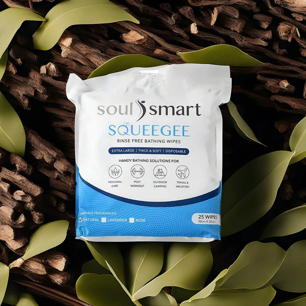 Set of 2 - Soulsmart Sponge Aloe Vera Bath Wipes (25 Wipes each)