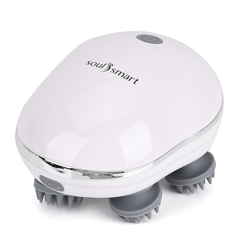 SOULSMART intelligent scalp massager - Equipped with 4 massage heads promote blood circulation, improve scalp meridians, and help hair growth