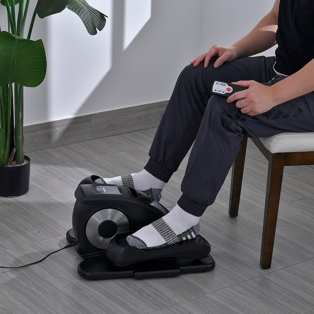 SoulSmart Electric Stepper With Elliptical Pair Belt - LCD Display - Black
