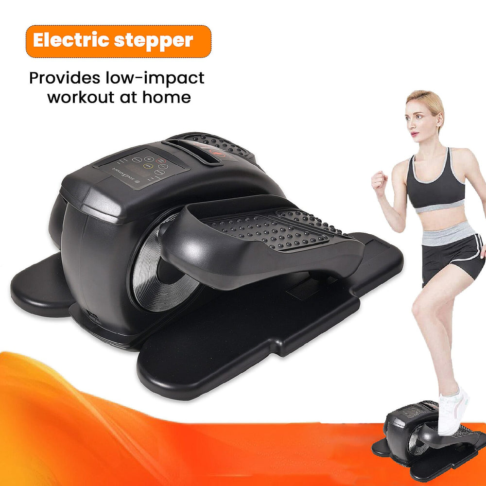 SoulSmart Electric Stepper With Elliptical Pair Belt - LCD Display - Black