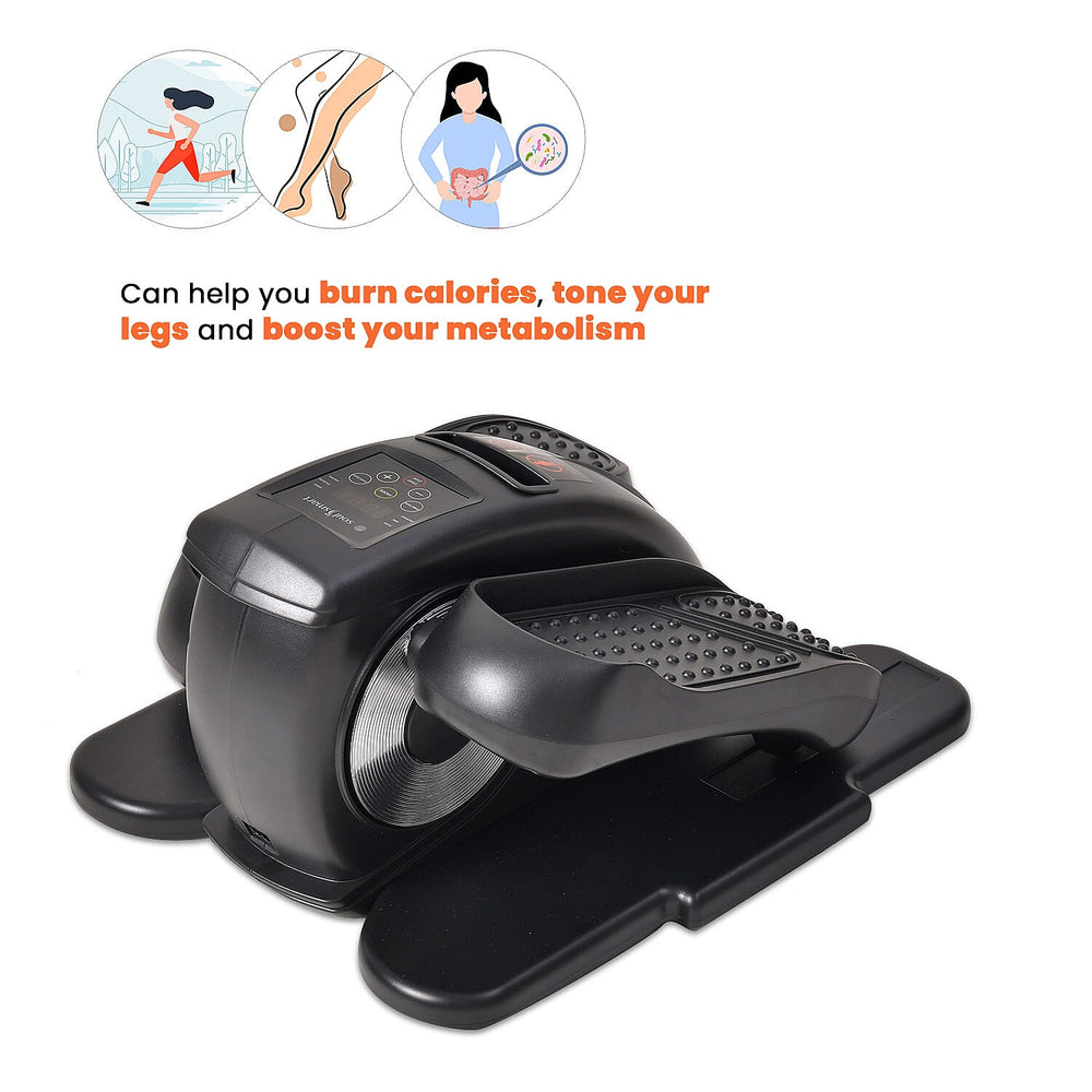SoulSmart Electric Stepper With Elliptical Pair Belt - LCD Display - Black