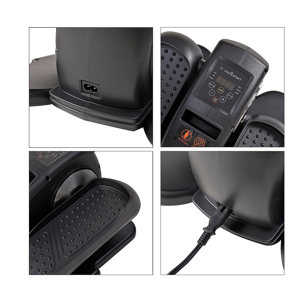 SoulSmart Electric Stepper With Elliptical Pair Belt - LCD Display - Black