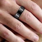 SoulSmart Unisex Smart Ring with Multifunctional (Heart Rate Body Temperature Sleep Monitoring Step Recording Sport) Features - Black