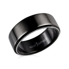 SoulSmart Unisex Smart Ring with Multifunctional (Heart Rate Body Temperature Sleep Monitoring Step Recording Sport) Features - Black