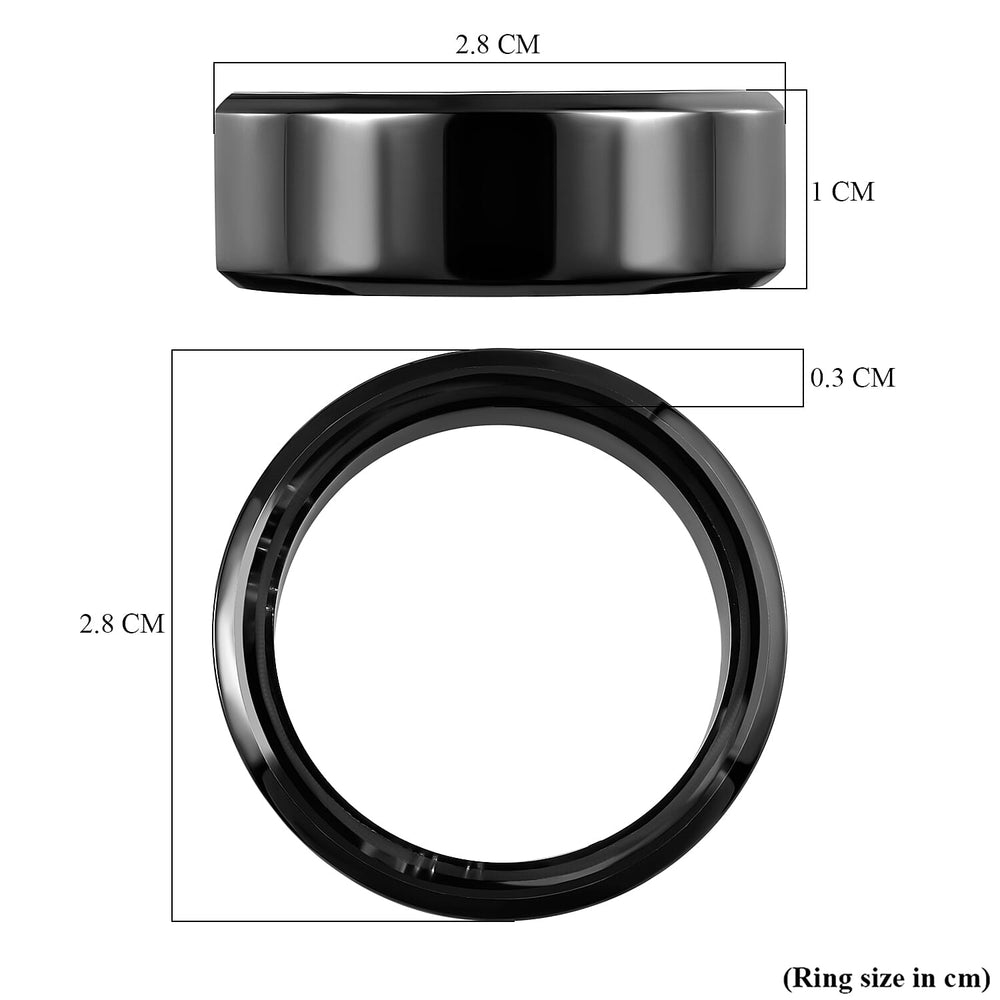 SoulSmart Unisex Smart Ring with Multifunctional (Heart Rate Body Temperature Sleep Monitoring Step Recording Sport) Features - Black
