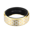 SoulSmart Unisex Smart Ring with Multifunctional (Heart Rate Body Temperature Sleep Monitoring Step Recording Sport) Features - Yellow