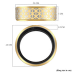 SoulSmart Unisex Smart Ring with Multifunctional (Heart Rate Body Temperature Sleep Monitoring Step Recording Sport) Features - Yellow