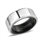 SoulSmart Unisex Smart Ring with Multifunctional (Heart Rate Body Temperature Sleep Monitoring Step Recording Sport) Features - Silver