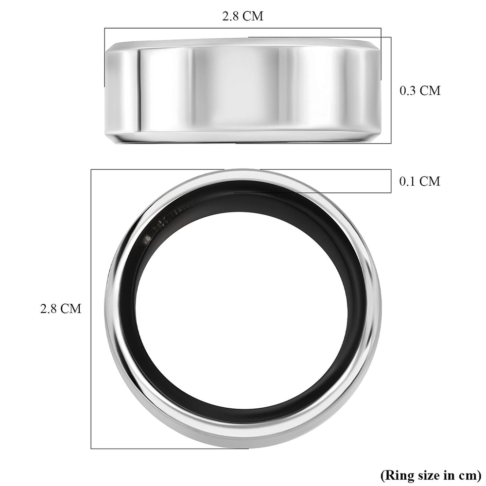 SoulSmart Unisex Smart Ring with Multifunctional (Heart Rate Body Temperature Sleep Monitoring Step Recording Sport) Features - Silver