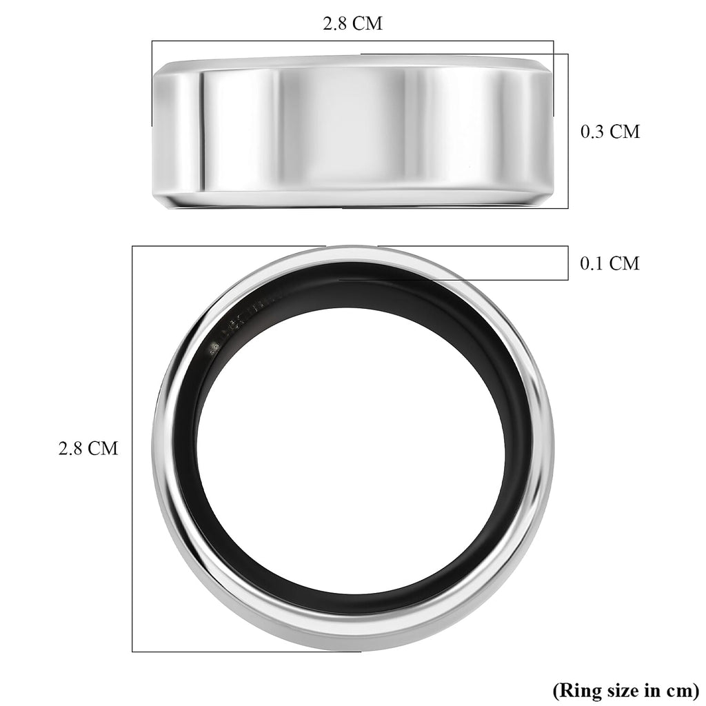 SoulSmart Unisex Smart Ring with Multifunctional (Heart Rate Body Temperature Sleep Monitoring Step Recording Sport) Features - Silver