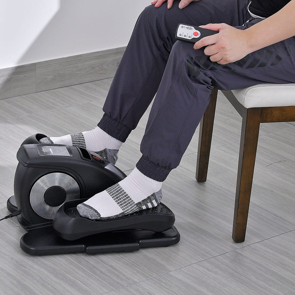 SoulSmart Electric Stepper With Elliptical Pair Belt - LCD Display - Black