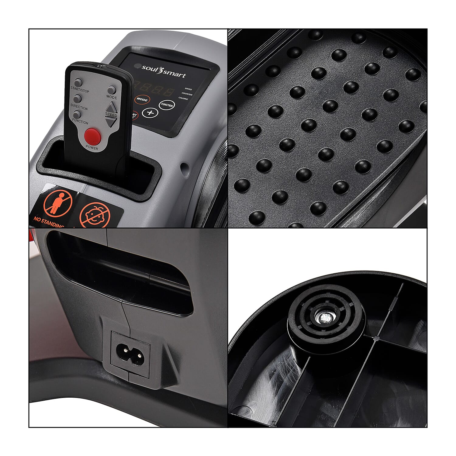 Soulsmart Electric Stepper with Remote & LCD Display - Grey
