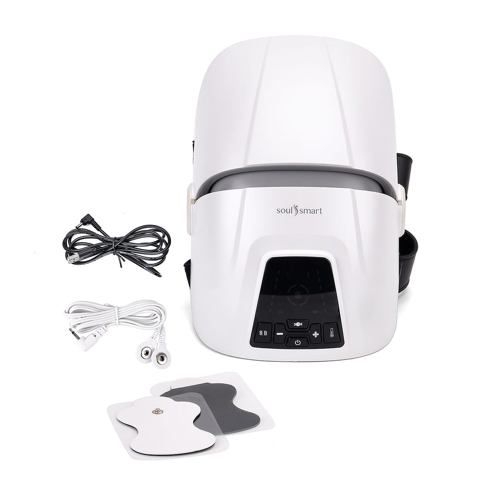 Soulsmart Rechargeable Cordless Knee Joint Massager with Heating, Air Pressure, Vibration & Electrotherapy Function