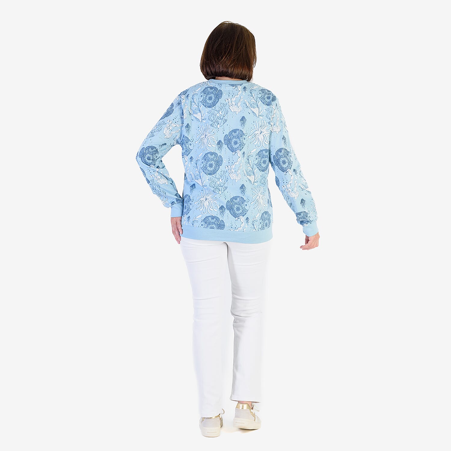 Soulstar Cotton Sweat Shirt (Size - Large) - Sky Blue