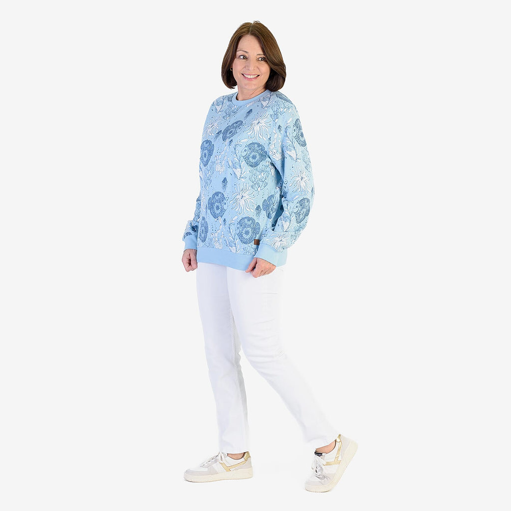 Soulstar Cotton Sweat Shirt (Size - Medium) - Sky Blue