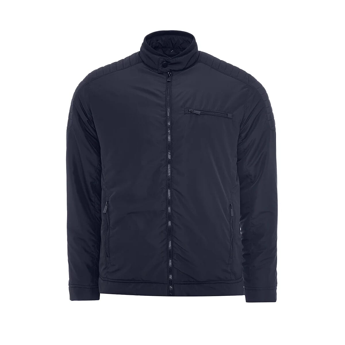 Soulstar Insulated Waterproof Zip-Up Mens Jacket (Size XXL) - Navy