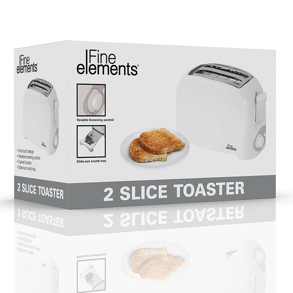 Fine Elements 2-Slice Toaster - White