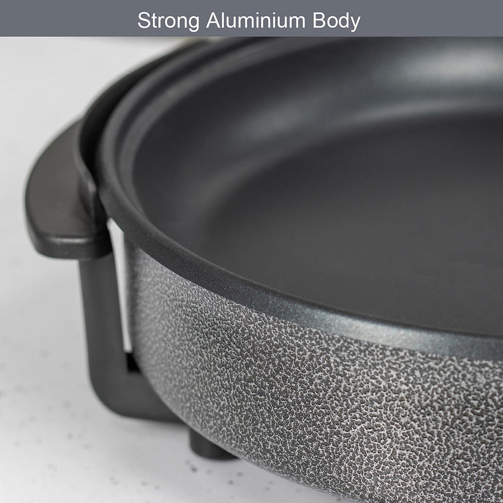 Multi-Function Electric Cooker (Size 30x30x9 cm) - Black
