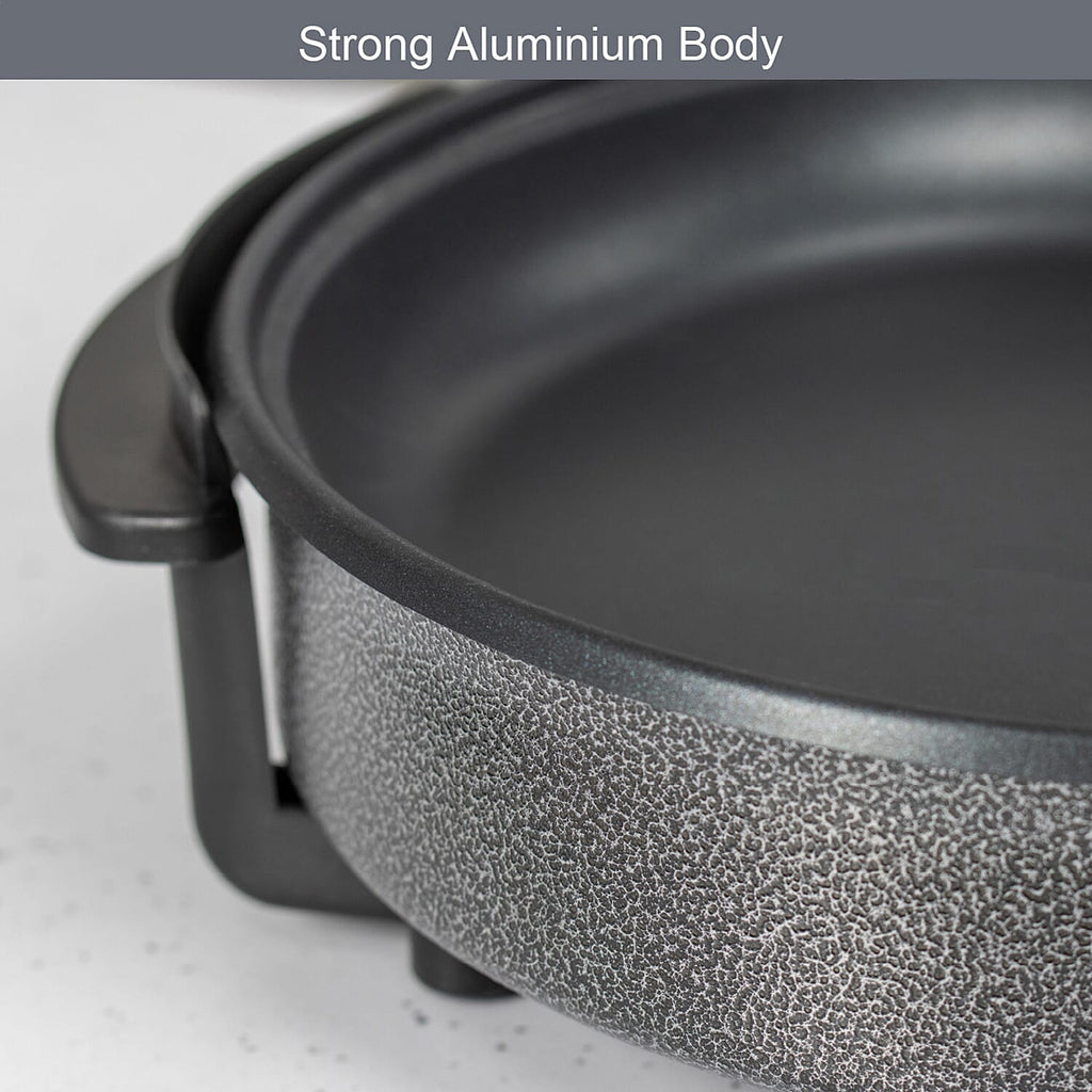 Multi-Function Electric Cooker (Size 30x30x9 cm) - Black