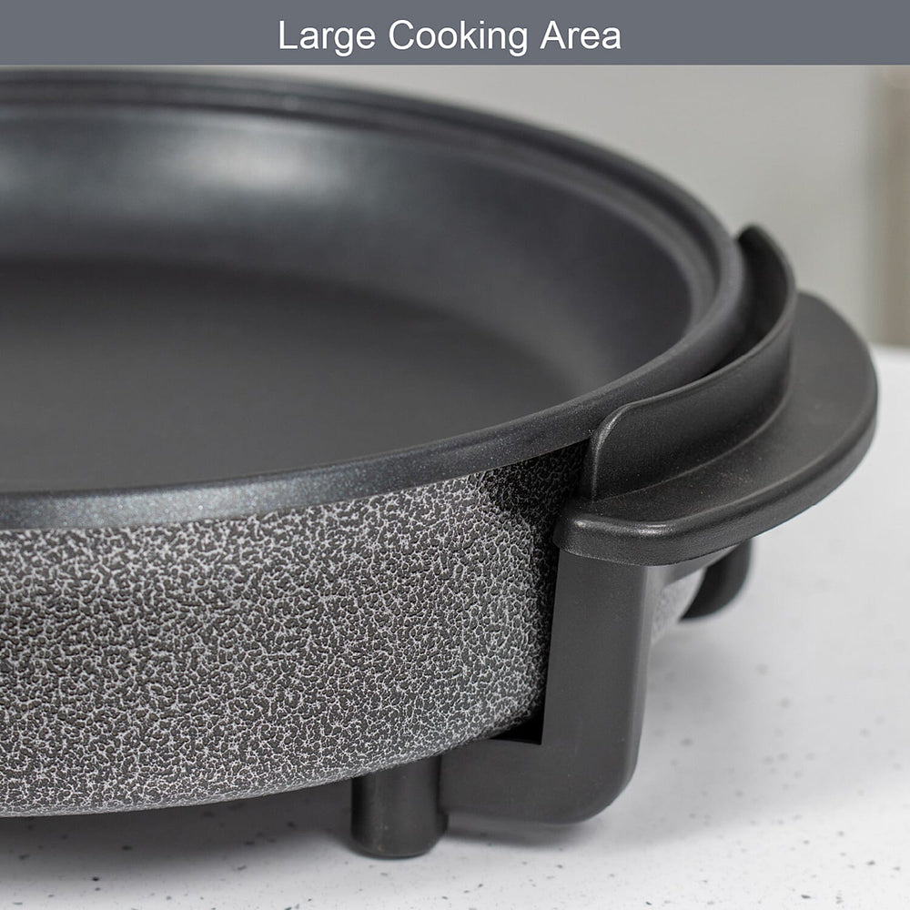 Multi-Function Electric Cooker (Size 30x30x9 cm) - Black