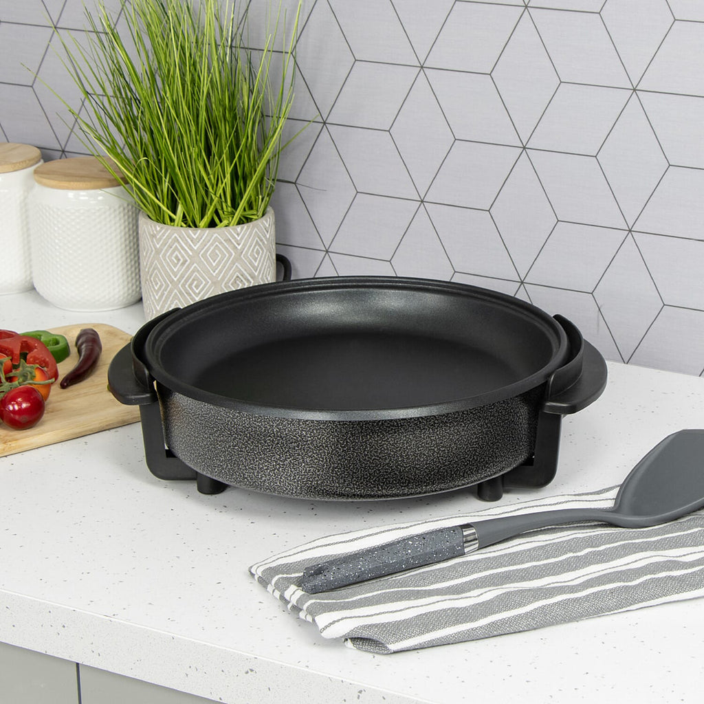 Multi-Function Electric Cooker (Size 30x30x9 cm) - Black