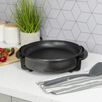 Multi-Function Electric Cooker (Size 30x30x9 cm) - Black