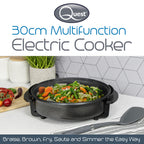 Multi-Function Electric Cooker (Size 30x30x9 cm) - Black