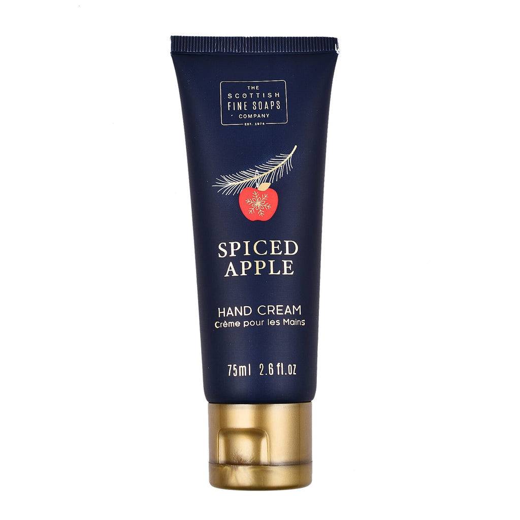 Scottish Fine Soaps - Spiced Apple Luxurious Gift Set 3x75ml Tubes, 1x40g Soap, Drum