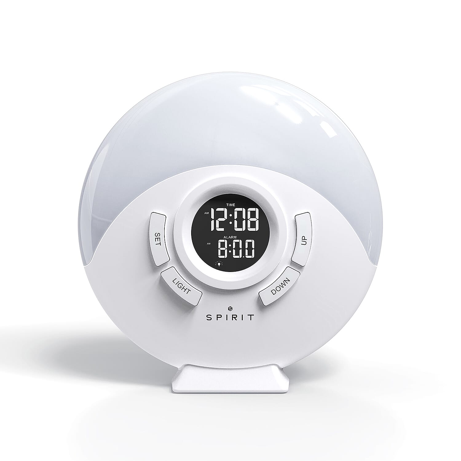 Spirit LED Alarm Clock with 7 Colors Changing & Snooze