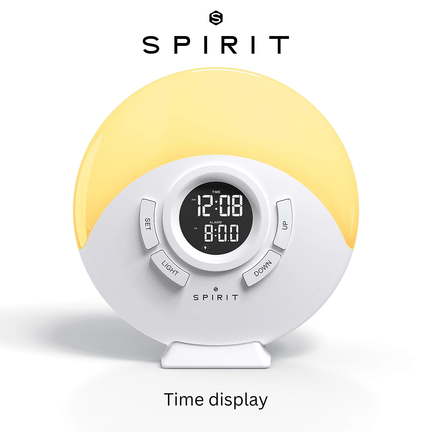 Spirit LED Alarm Clock with 7 Colors Changing & Snooze