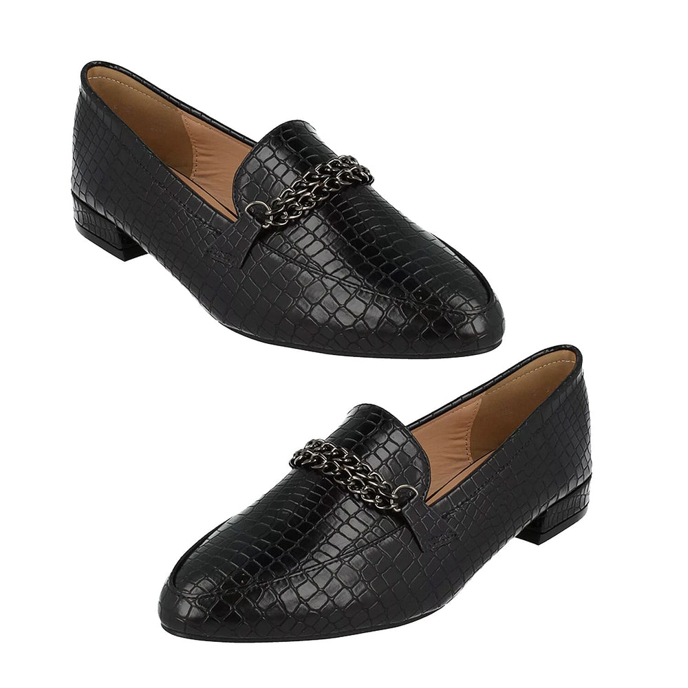Spot On Ladies Shoe (Size - 3) - Black