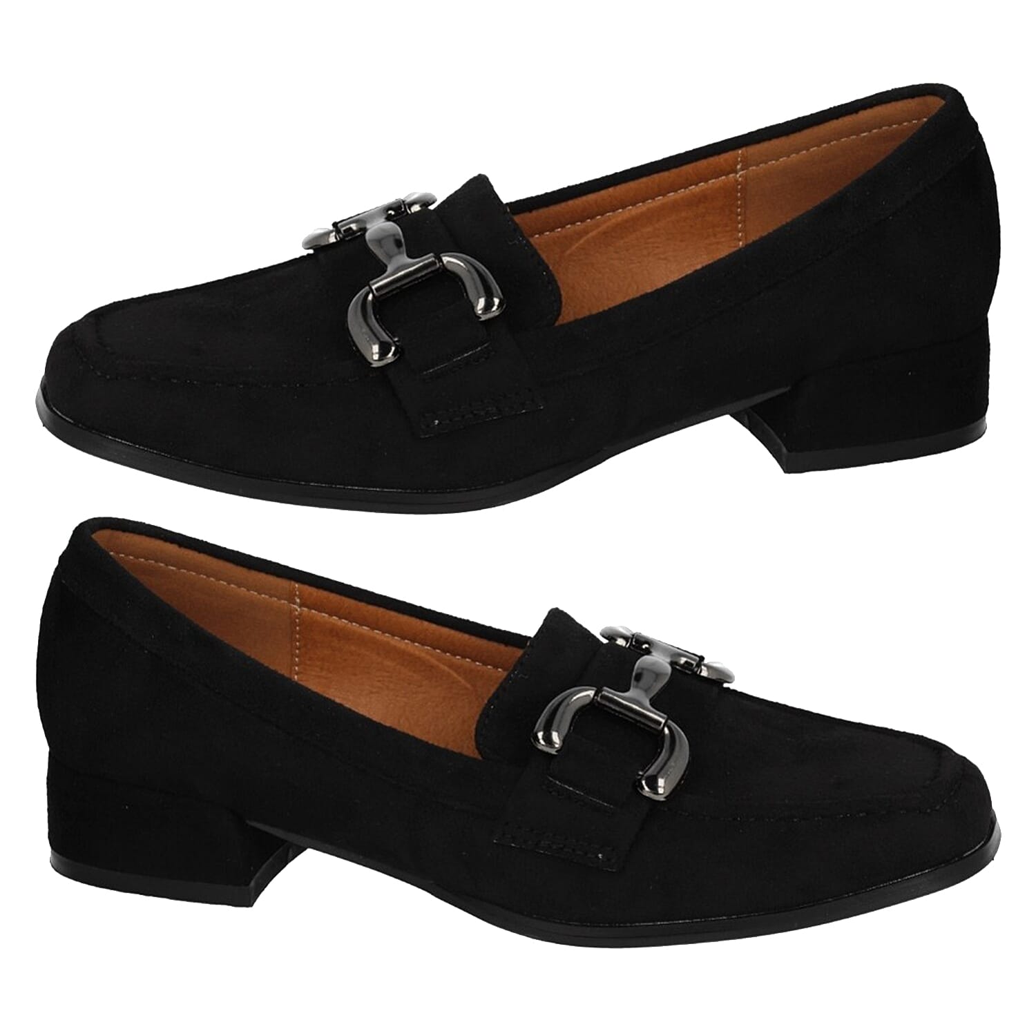 Spot On Ladies Shoe (Size - 3) - Black Mf