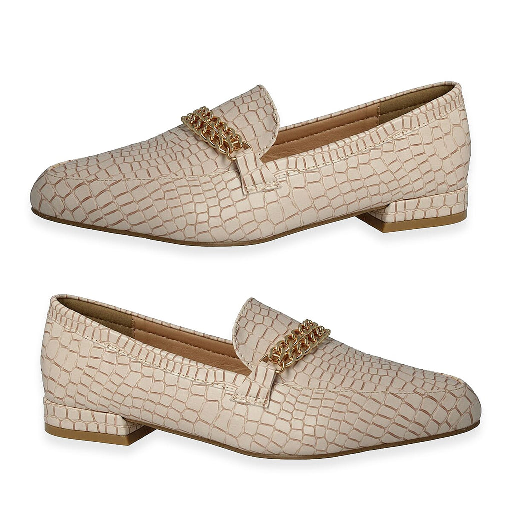 Down To Earth Elegant Suede Pointed Toe Block Heel Loafers (Size 7) - Nude