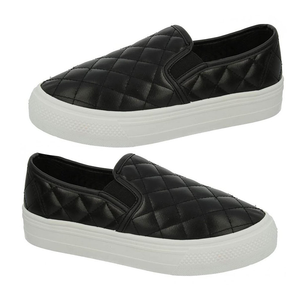 Spot On Ladies Shoe (Size 4) - Black