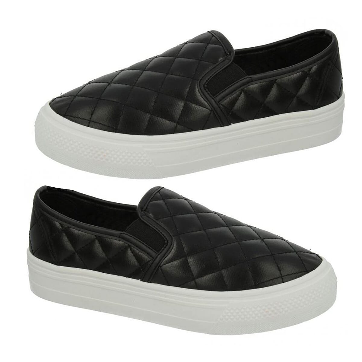 Spot On Ladies Shoe (Size 4) - Black