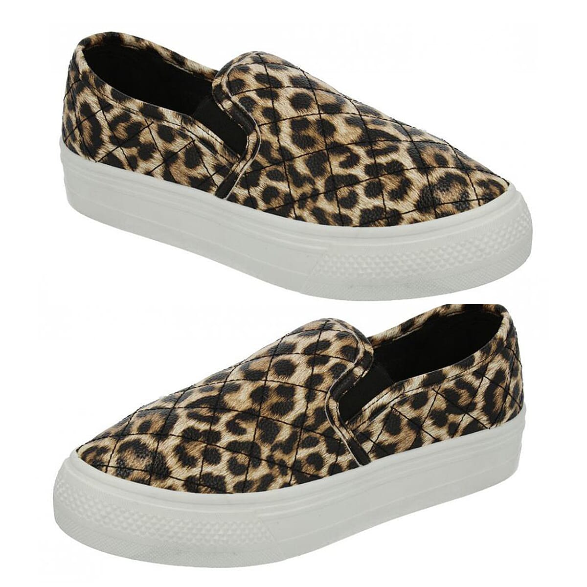 Spot On Ladies Shoe (Size 6) - Leopard
